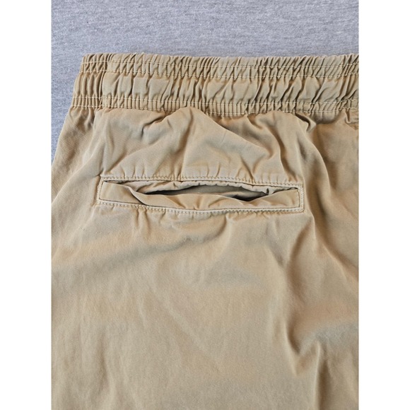 Save Khaki United Sku Twill Easy Chino Pants Men L Beige Drawstring Beach Surf - Picture 4 of 10